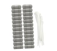 Hemobllo 24pezzi Filtro Rete Per Lavatrice Con Fascette Fermacavi Per Catturare e Sporcizia Vestiti Realizzato in Resistente Facile Da Piegare e Aprire