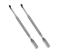 Hemobllo 2pezzi Acciaio Spingi Cuticole Doppio Strumento Per Manicure e Pedicure Pulizia Unghie Rimozione Morta