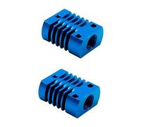 Hemobllo 2pezzi Aluminum Cooling Block Per Estrusore Printer Radiatore Alluminio Facile Installazione Design Compatto Accessorio Per Stampa Colore Blu
