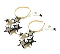 Hemobllo 2pezzi Cerchietto per Capodanno Paillettes e Stelle Metalliche Fascia per Capelli Decorativa per Ragazze Feste e Compleanni