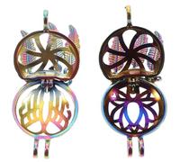 Hemobllo 2pezzi Chic Ciondoli per Collana Oli Essenziali e Pendenti per Aromaterapia Colorati Realizzati Leggeri e Facili da Trasportare come Decorazioni e Gioielli alla Moda