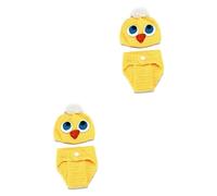 Hemobllo 2pezzi Costume Ragazzo Ragazza Maglia Giallo Pulcino Per Foto Accessori Fotografici Per Ragazzo Ragazza Abbigliamento Confortevole e Delicato Per Servizi Fotografici e Uso