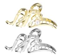 Hemobllo 2pezzi Fermaglio per Capelli Grande Forma di Artiglio Fermaglio in Metallo Resistente allo Sbiadimento Accessori per Capelli da Donna Lontano dal Viso