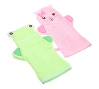 Hemobllo 2pezzi Guanto da Bagno Esfoliante in Artificiale per Pulizia Corpo Durante Doccia Adatto Hotel e Famiglie