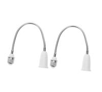 Hemobllo 2pezzi Lamp Socket Con Tubo Flessibile Adattatore Per Lampadine Facile Installazione e Posizionamento Compatibile Con Portalampade Standard