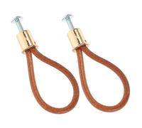 Hemobllo 2pezzi Maniglie in Corda di Cuoio per Armadietto e Scarpe, Design Moderno Elegante, Facili da Installare, Perfette per Mobili e Rinnovo della Casa