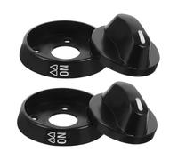 Hemobllo 2pezzi Manopole Di Ricambio Per Cucina Pomelli Plastica Per Forni e Piani Cottura Gas Ed Elettrici Accessori Nero Resistente Per