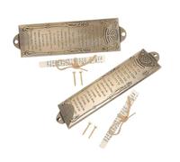 Hemobllo 2pezzi Mezuzah Domestica in Targa Mezuzah Ebraica per Benedizione della d Ingresso Decorazione Religiosa retrò per del Cancello