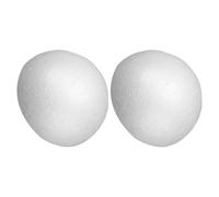 Hemobllo 2pezzi Mezza Palla di Schiuma Bianca per Bouquet Composizioni Floreali e Artigianato Fai da Te Realizzata in Polistirolo Espanso