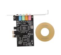 Hemobllo 2pezzi Pcie Scheda Audio Interna Con Supporto e Bracket Basso Compatibile Con e Cinematografico Interfacce Per Audio Multi-canale