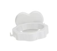 Hemobllo 2pezzi Porta Phon Da Muro Supporto Resistente Per Asciugacapelli Senza Montaggio Rapido Salvaspazio Per Bagno e Armadio Colore Bianco