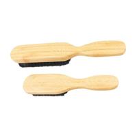 Hemobllo 2pezzi Spazzola per Cura della Barba Capelli da Uomo Setole Delicate e Struttura Resistente per Pulire Modellare e Mantenere la Forma Portatile e Durevole