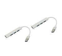 Hemobllo 2pezzi USB Hub USB Adattatore Multifunzione Portatile per Laptop per e Casa Design e Protezione Sovraccarico e Cortocircuito