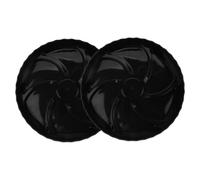 Hemobllo 2pezzi Vassoio per Piante Plastica Sottovaso Drenante con Wave Supporto per Vasi di Fiori Adatto per Interni Ed Esterni Nero Previene La Rottura delle Radici