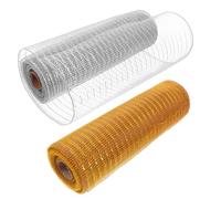 Hemobllo 2rotoli Rete Decorativa Mesh da Yarde per Creazione Ghirlande e Decorazioni Feste per Progetti e
