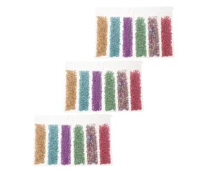 Hemobllo 3 Confezioni Decorazione Unghie in Frammenti di Vetro Misti, 6