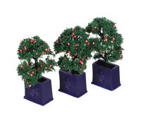 Hemobllo 3 Mini Piante da per Casa delle Frutta Artificiali in Vaso Decorazioni Miniature Realistiche per e Progetti DIY
