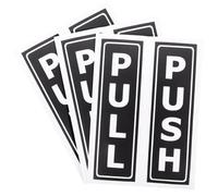 Hemobllo 3 paia Adesivi Rimovibili per Porte Stickers per Indicazioni Tira e Spingi Accessori Pratici per Ristoranti e Negozi per Entrate e Uscite