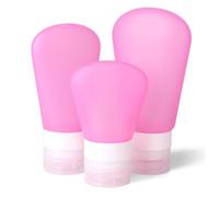 Hemobllo 3 pezzi Boccette Viaggio Silicone Contenitori Liquidi Riutilizzabili per Lozioni Saponi e Cosmetici Colori Misti per Viaggi e Camping Colore Casuale Colore Casuale