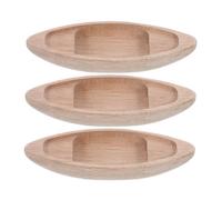 Hemobllo 3 Pezzi Canoa in Legno Miniatura Non Verniciata per Decorazione Marina Casa e Micro Paesaggi Artigianato Fatti a Mano con Dettagli Precisi e Design Unico