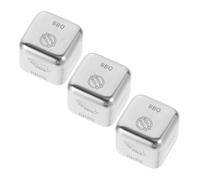 Hemobllo 3 pezzi Dadi Decisionali Alimentari in Acciaio con Simboli Chiari per Serate Regali e Idee Divertenti Resistenti e Riutilizzabili per Pasti senza Stress