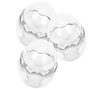 Hemobllo 3 Pezzi Eggshell Shape Cups in Vetro 100ml, Tazze da Budino Forma Guscio D’uovo, per Dessert, Gelato e Uso Domestico