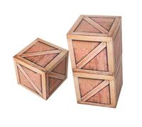 Hemobllo 3 Pezzi Finto Legno Decorazioni Western Cowboy per Feste Tema Selvaggio West Centrotavola e Photo Booth Facili da Montare e Salvaspazio