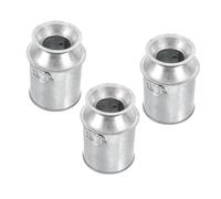 Hemobllo 3 Pezzi Mini Vaso per Mini Giardino e Tiny House in Ferro Argento Decorazione Delicata Ornamento Compatto e Funzionale per Fiori Secchi