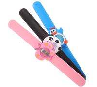 Hemobllo 3 pezzi Orologi per Cinturino in Silicone Design Cartone Animato Slap Watch Arabi Chiari per Imparare per Compleanni e Feste