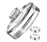 Hemobllo 3 pezzi Pesi in Vetro per Fermentazione Manico Corto Peso Compatto e Trasparente per Barattoli Bocca Larga Accessori Resistenti per Conservazione e Fermentazione di Verdure