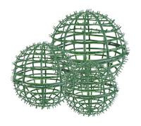 Hemobllo 3 Pezzi Porta Composizioni Floreali in Plastica Verde per Matrimoni e Decorazioni Interne, Supporto Stabile e Facile da Montare per Palline Topiaria ed