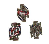 Hemobllo 3 Pezzi Spilla Creativa Spilla Unisex Spilla Per Spillo Di Sicurezza Spilla a Tema Poker Spille Novità Spille Per Borse Spille Per Vestiti Pin Per Zaino Carini Perno Per Zaini Lega