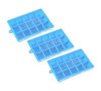 Hemobllo 3 pezzi Stampi per Cubetti Ghiaccio in Silicone con Cavità Vassoi per Ghiaccio da Te Facili da Resistenti al Lavaggio in Lavastoviglie per Cocktail Whiskey e Bevande Fredde