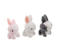 Hemobllo 3 Portachiavi Coniglio Peluche Mini Morbido Portachiavi Decorativo per Zaino Borsa Regalo Compleanno Halloween