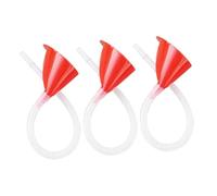 Hemobllo 3 set Imbuti per Olio con Tubo Trasparente e Beccuccio lungo Angolato Imbuto Benzina per Auto e Veicoli Ricreazionali Versatili per Cambio Olio e Travaso Carburante con Controllo