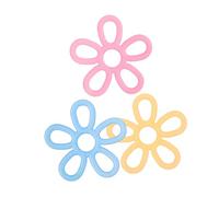 Hemobllo 3 Silicone Finger Strengthener Flower Shape Hand Grip Trainer Soft Resistance Bands For Musicians Typists Athletes With Levels For Rehabilitation And Flexibility Exercises
