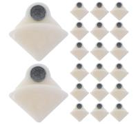 Hemobllo 30 Pezzi Chiusura Magnetica a 4 Vie per Armadio, Plastica Bianca | Montaggio Semplice, Tenuta Sicura della Porta, Adattamento, Profilo Compatto, Finitura Liscia