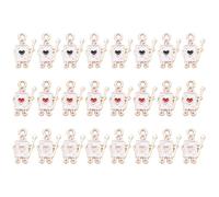 Hemobllo 30 Pezzi Ciondoli Soldatini Carte da Poker in Lega Colorata, Accessori Fai da Te per Portachiavi, Braccialetti e Collane, Decorazioni Creative per Regali Personalizzati