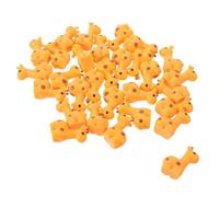 Hemobllo 30 Pezzi Minuscole Statuette di Giraffe in Resina Arancia | Design Realistico e Robusto, per Fatati e Casa delle Bambole, Decorazione Compatta