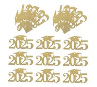Hemobllo 30 Pezzi Pezzo di Carta del 2025 Accessori per la Laurea Ritagli di Tappi Grad centrotavola Decorazione Targa di Laurea bomboniere per Feste di Laurea Golden