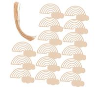 Hemobllo 30 pezzi Ritagli Legno Naturale per Decorazioni Fai da Te Forme Legno Resistenti e Sicure per Materiale Antigraffio per Progetti Creativi e Manuale