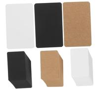 Hemobllo 300 pezzi Cartoncini Vuoti per DIY Biglietti Auguri e Flashcards in Carta Kraft Bianca Nera e Color Carta per Scrivere Disegnare e Personalizzare Messaggi e Vocabolario Inglese