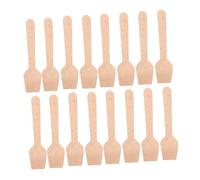 Hemobllo 300 Pezzi Mini Wooden Tasting Spoons For Food Sampling Disposable Square Handle Utensils For Ice Yogurt Desserts Parties And Catering