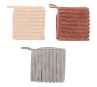 Hemobllo 3pezzi Asciugamano Morbido da Appendere Anello Asciugamano in Pile di Corallo Asciugamani da Appendere per Cucina Asciugamani ad Asciugatura Rapida per Viaggio Panno Struccante