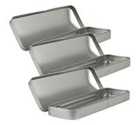 Hemobllo 3pezzi Astuccio Per Matite in Latta Rettangolare Coperchio Ribalta Organizer Multifunzionale Portatile Per Penne e Forniture Da Scuola e Impiego Quotidiano