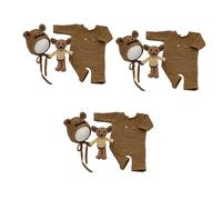 Hemobllo 3sets Abbigliamento Maglia Con Cappello e Pupazzo Topo Per Fotografia Di Costume Morbido e Carino Per Momenti Speciali e Crescita Del Tuo