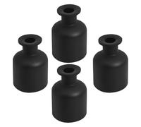 Hemobllo 4 Bottiglie Diffusore di Aromi in Vetro Nero Opaco 150 Ml Contenitore Vuoto per Fragranze Bastoncini Flacone Decorativo per Aromaterapia e Profumazione Ambienti Casa e Ufficio