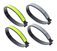 Hemobllo 4 Clip Pantaloni Riflettenti Elastiche Fascia Caviglia Sicurezza Ad Alta visibilità Fermapantaloni Aderenti per Bici Set per Corsa e Outdoor