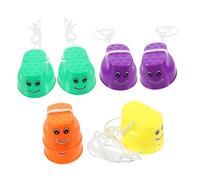 Hemobllo 4 paia Stilts Giocattolo in Plastica per Secchi Bilancianti Antiscivolo con Superficie Spessa Attività per Sviluppo Coordinazione e Stabilità Uso Interno ed Esterno Colori