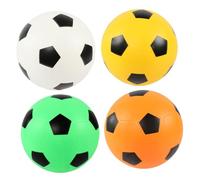 Hemobllo 4 Palla da Calcio per Esterni da per Schiuma Bianco Giallo Arancione Verde Sicura Silenziosa e per Giochi All e Attività